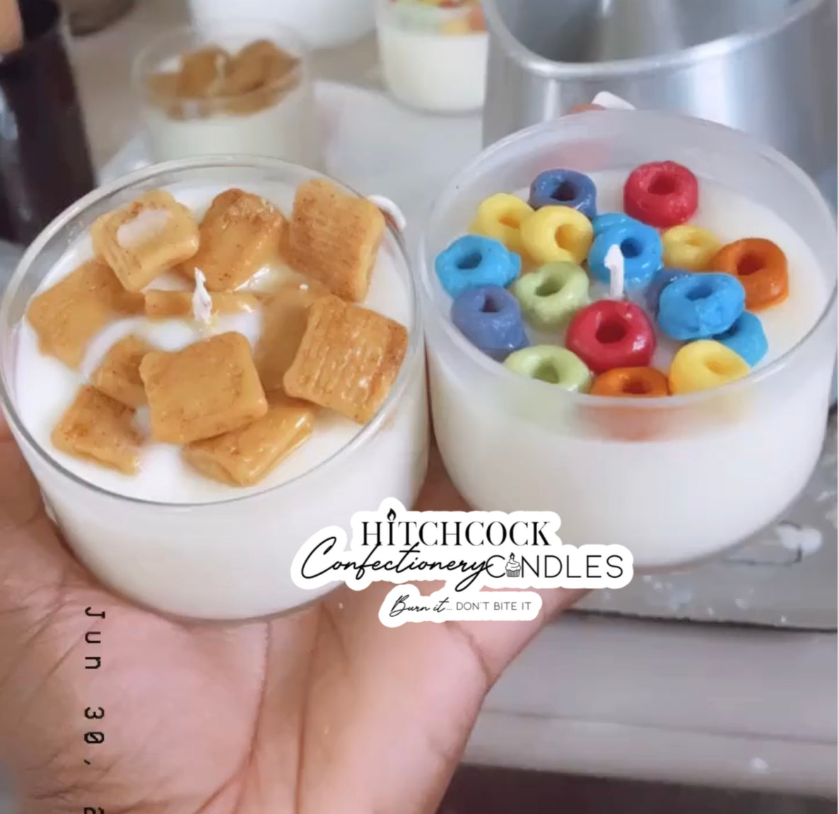 Mini Cereal Candles
