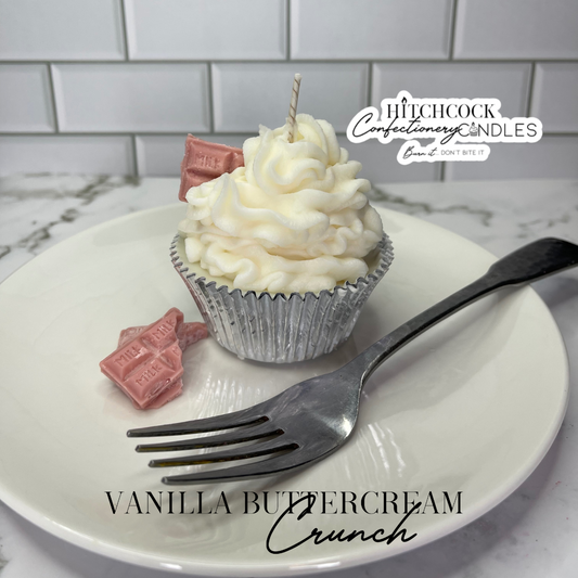 Vanilla Buttercream Crunch Cupcake